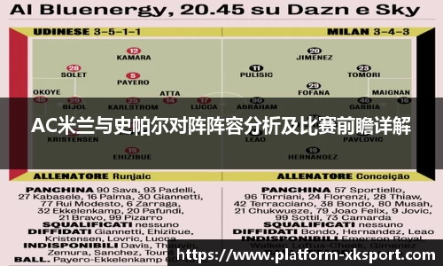 AC米兰与史帕尔对阵阵容分析及比赛前瞻详解